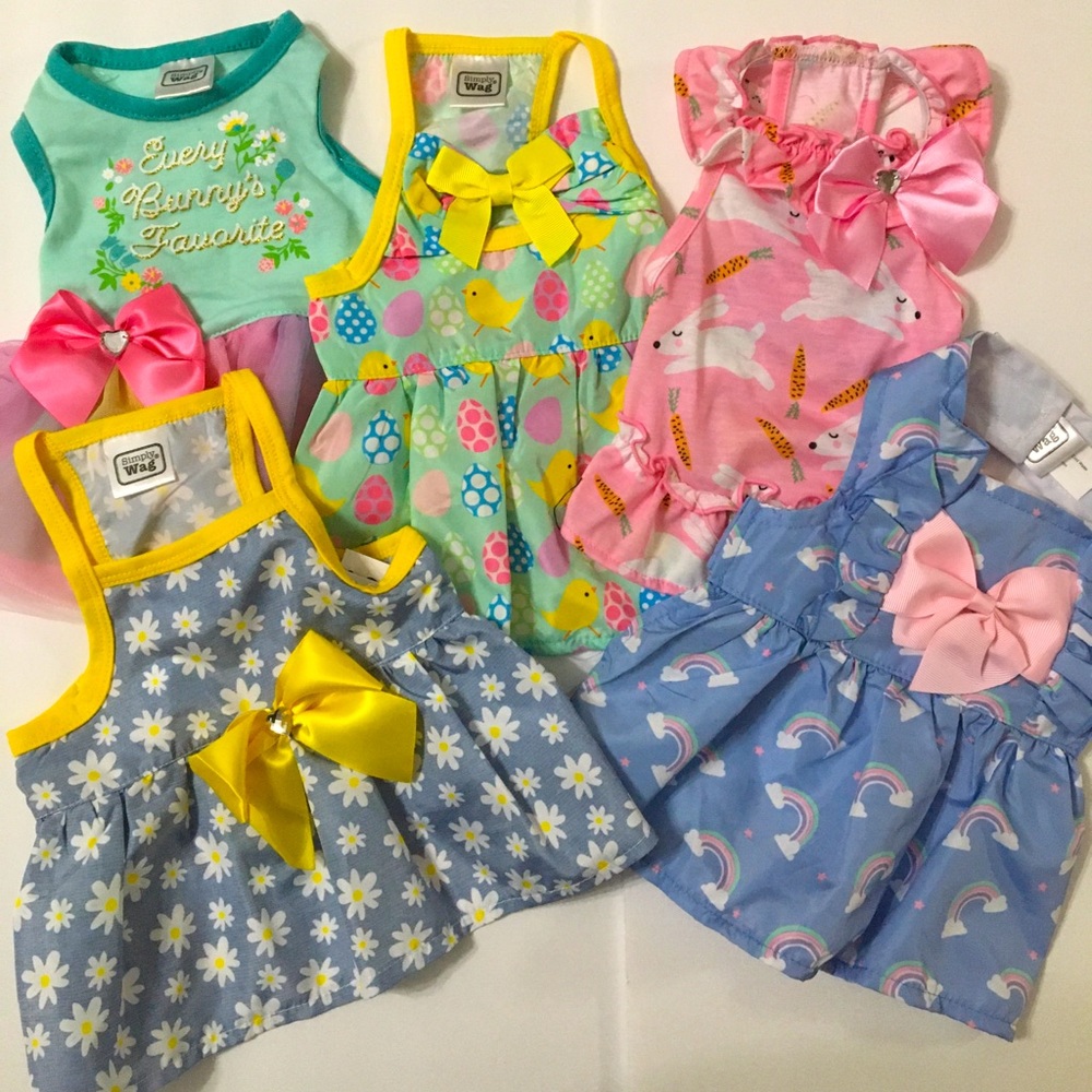 Spring Summer pet dress bundle - Picture 1 of 12